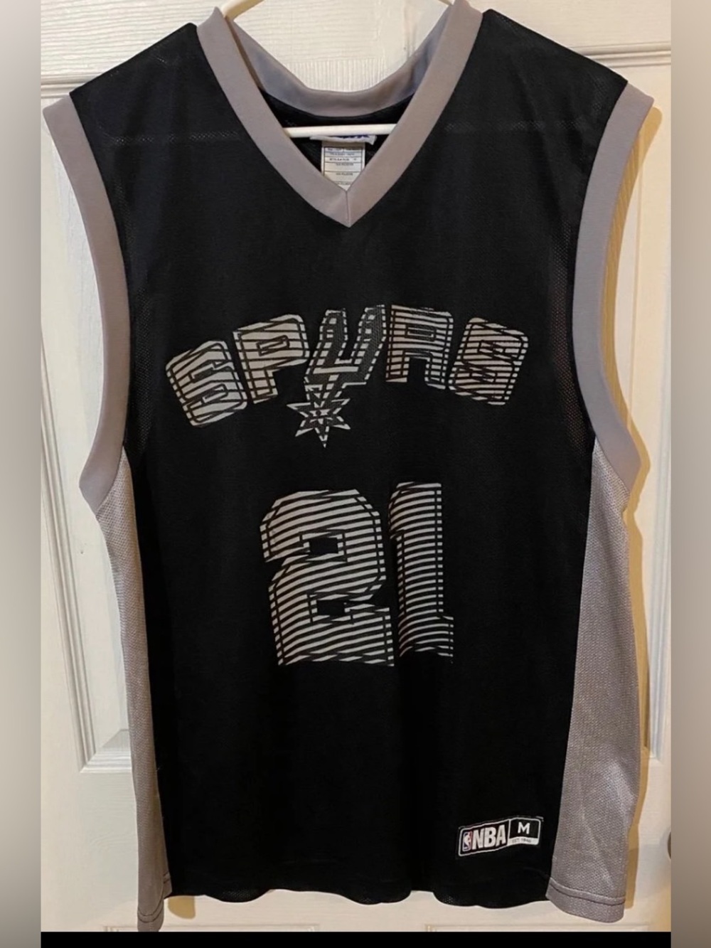 San Antonio Spurs #21 Tim Duncan Mesh Sleeveless Jersey
Size:M